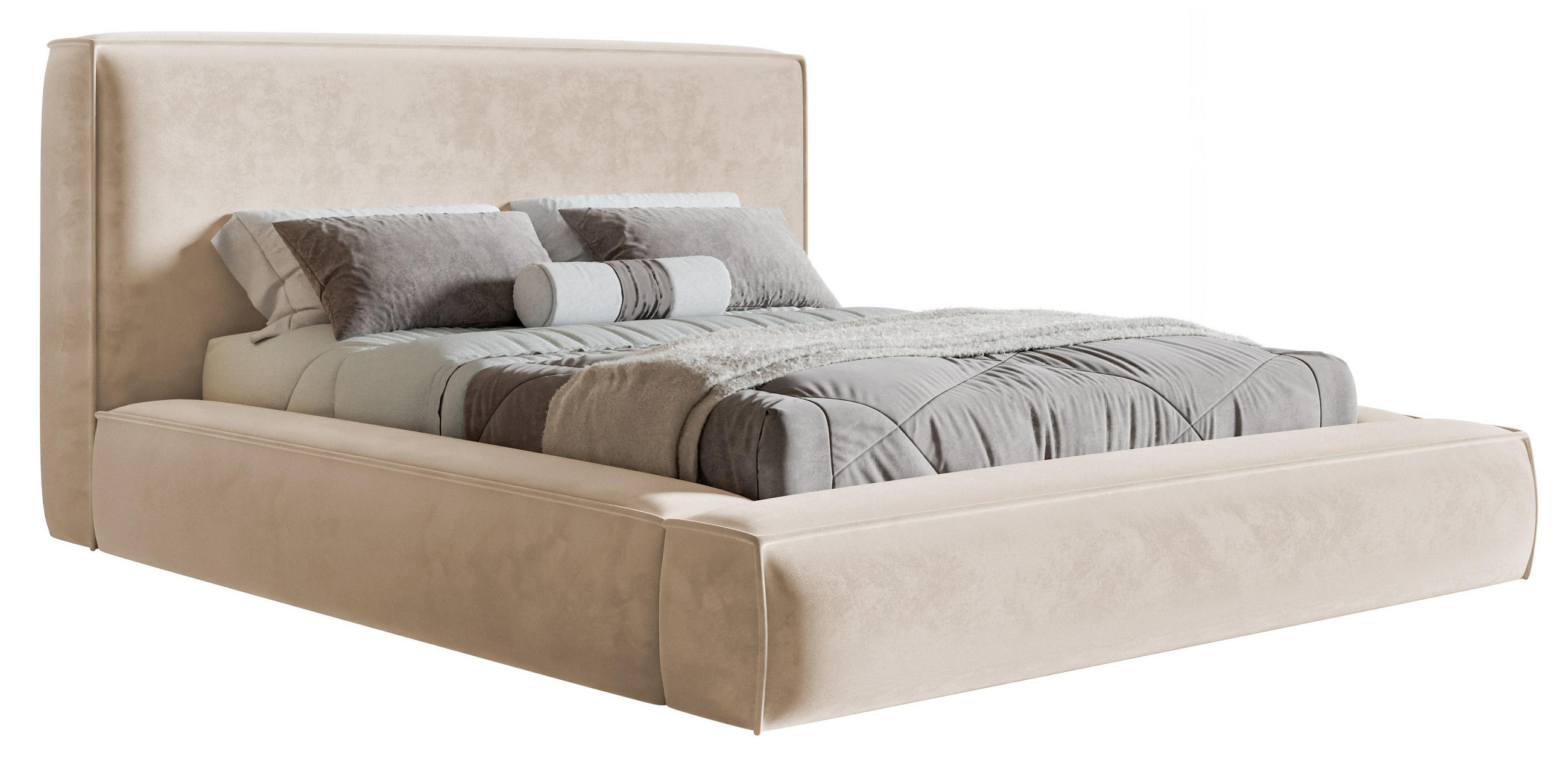Emporius Polsterbett Beige 160x200 cm