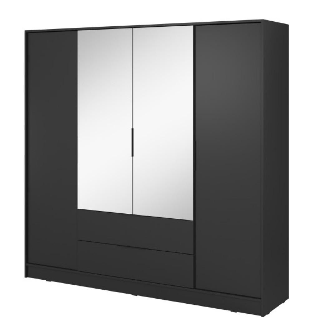 Sepro Meble Schrank Schwarz 206x200x51 cm