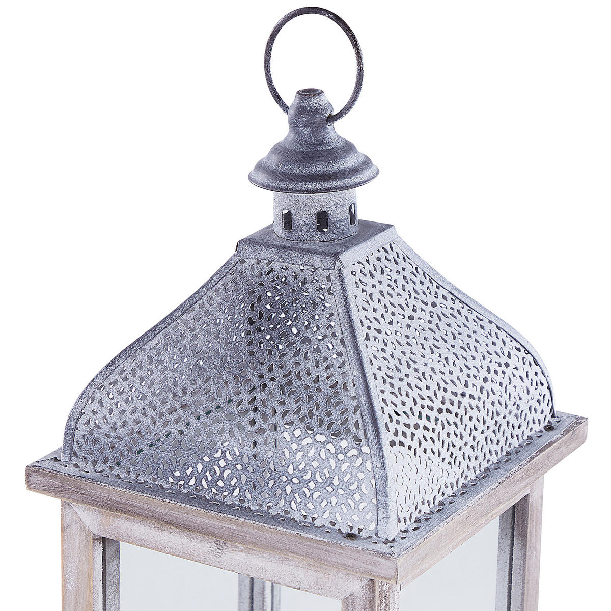 FELINAR lemn de pin 47 cm alb Samar - alb, metal (18/47/18cm) - Beliani