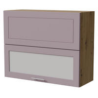 KLAPPHÄNGESCHRANK Bari W8BS/90-AV Eiche Artisan / RAL 4009 pastellviolett 90 / 32,5 / 72cm - Violett/Eiche Artisan, Holz/Holzwerkstoff (90/72/32.5cm) - Feldmann-Wohnen