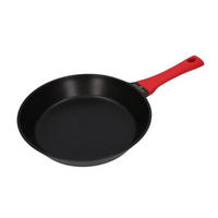 BRATPFANNE Obsidian Rot 28/28/6 cm Metall - Rot/Schwarz, Metall (28cm) - Mondex