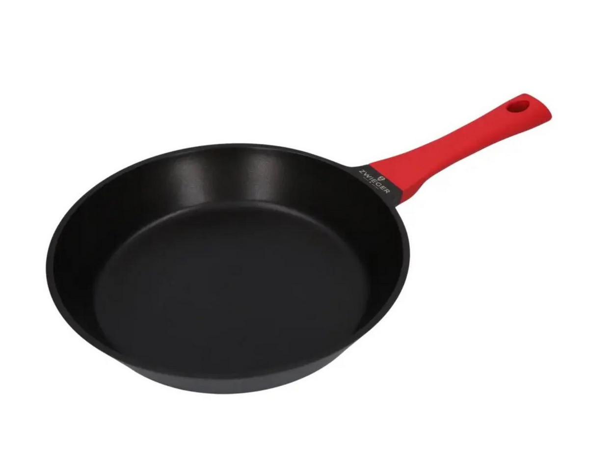 BRATPFANNE Obsidian Rot 28/28/6 cm Metall - Rot/Schwarz, Metall (28cm) - Mondex