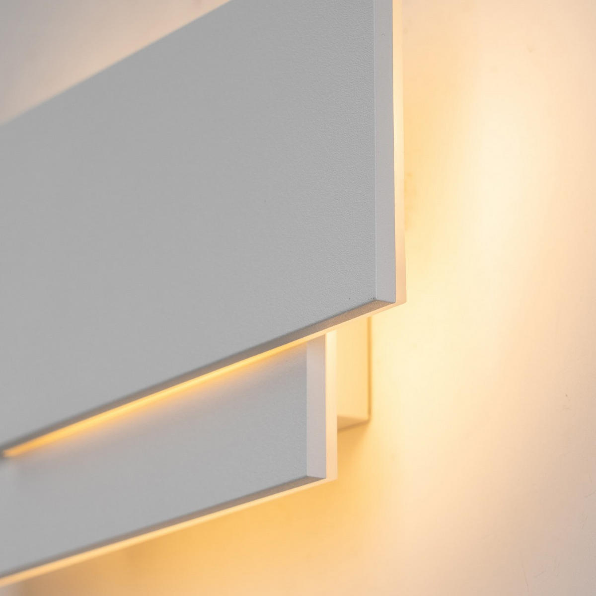 WANDLEUCHTE Trio, Weiß, 26cm - Weiß, Metall (12.5/26/26cm) - KOSILUM