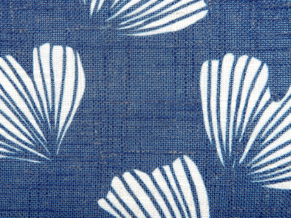 DEKOKISSEN 2er-Set Dunkelblau 45/45 cm Dandelion - Dunkelblau, Textil (45/45cm) - Beliani