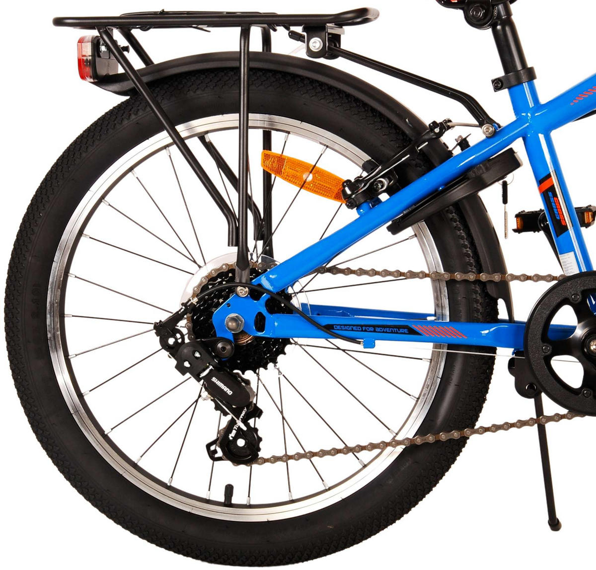 KINDERFAHRRAD Cross - Jungen - 20 Zoll - Rücktritt + Handbremse - 6 Gänge - Blau - Blau, Metall (55cm) - TPFSports