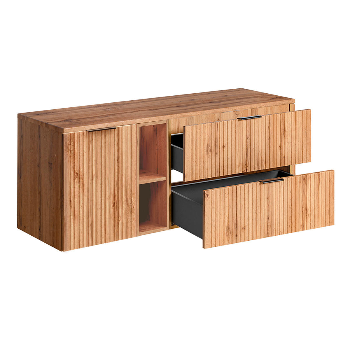 WASCHTISCHUNTERSCHRANK 140.8cm Adriel Holz - Braun, Holzwerkstoff (140.8/59/46cm) - Petits-meubles