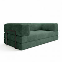SCHLAFSOFA Danny - Grün, Holzwerkstoff/Textil (200/70/100cm) - Fun Möbel