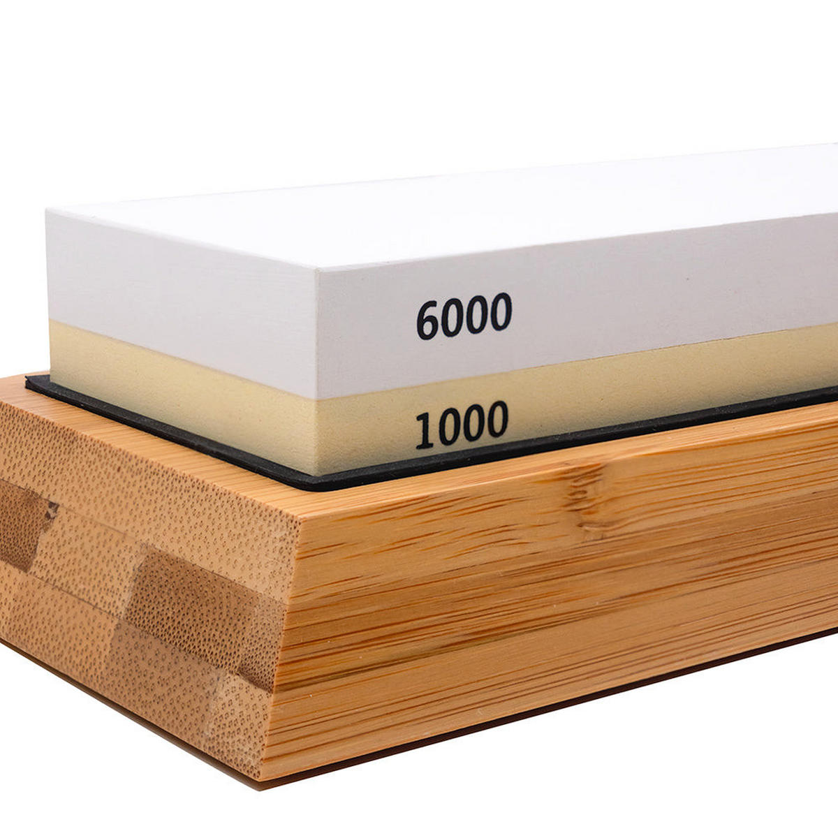 SCHLEIFSTEIN 1000/6000 Weiss/Gelb - Weiß, Stein - KLAMER