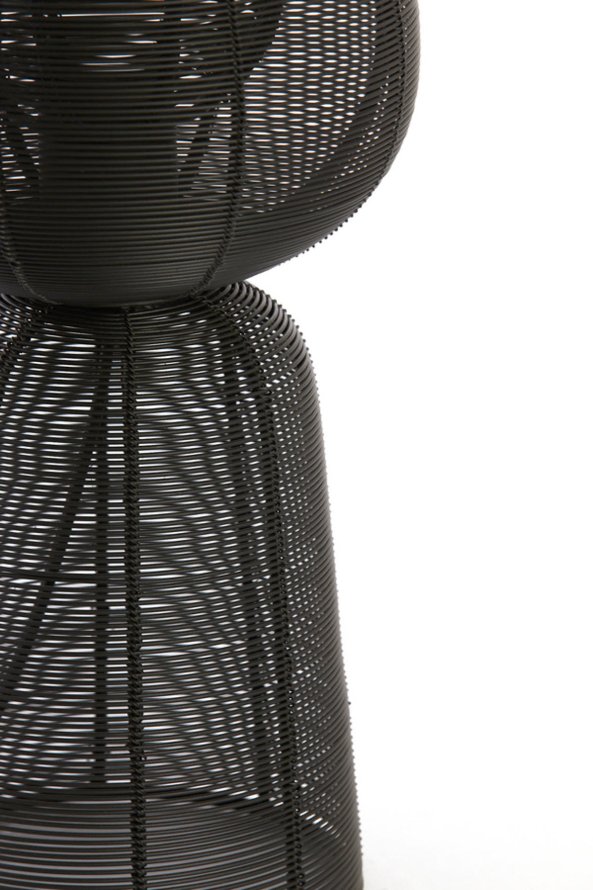 TISCHLAMPE Aboso Schwarz Ø18/42 cm - Schwarz, Metall (18/18/42cm) - Light & Living