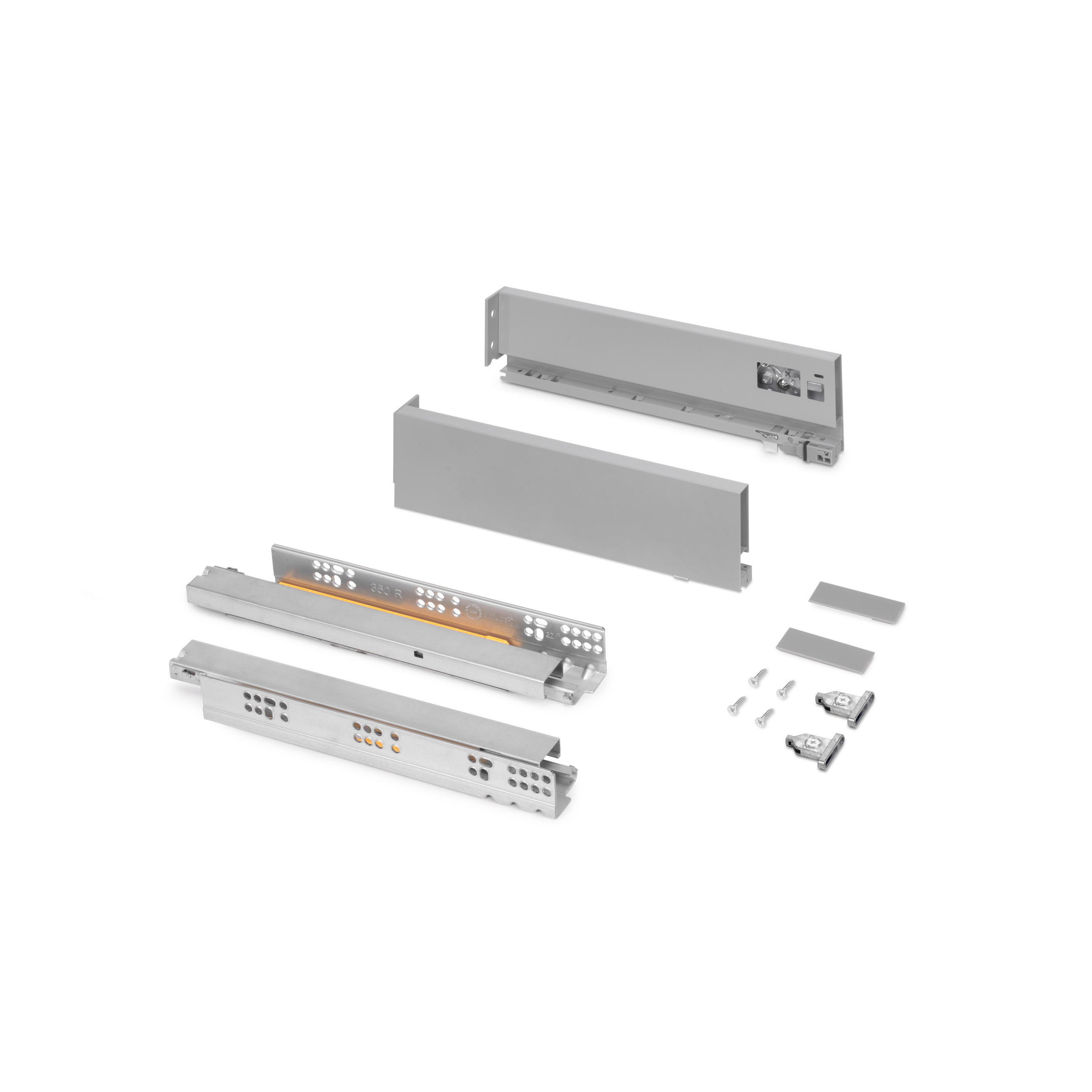 Emuca Aussenschublade Silber 1.3x10x35 cm