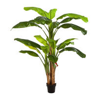 KUNSTBAUM Künstlicher Bananenbaum - Pauline 180 cm - Grün, Kunststoff (180cm) - aplanta