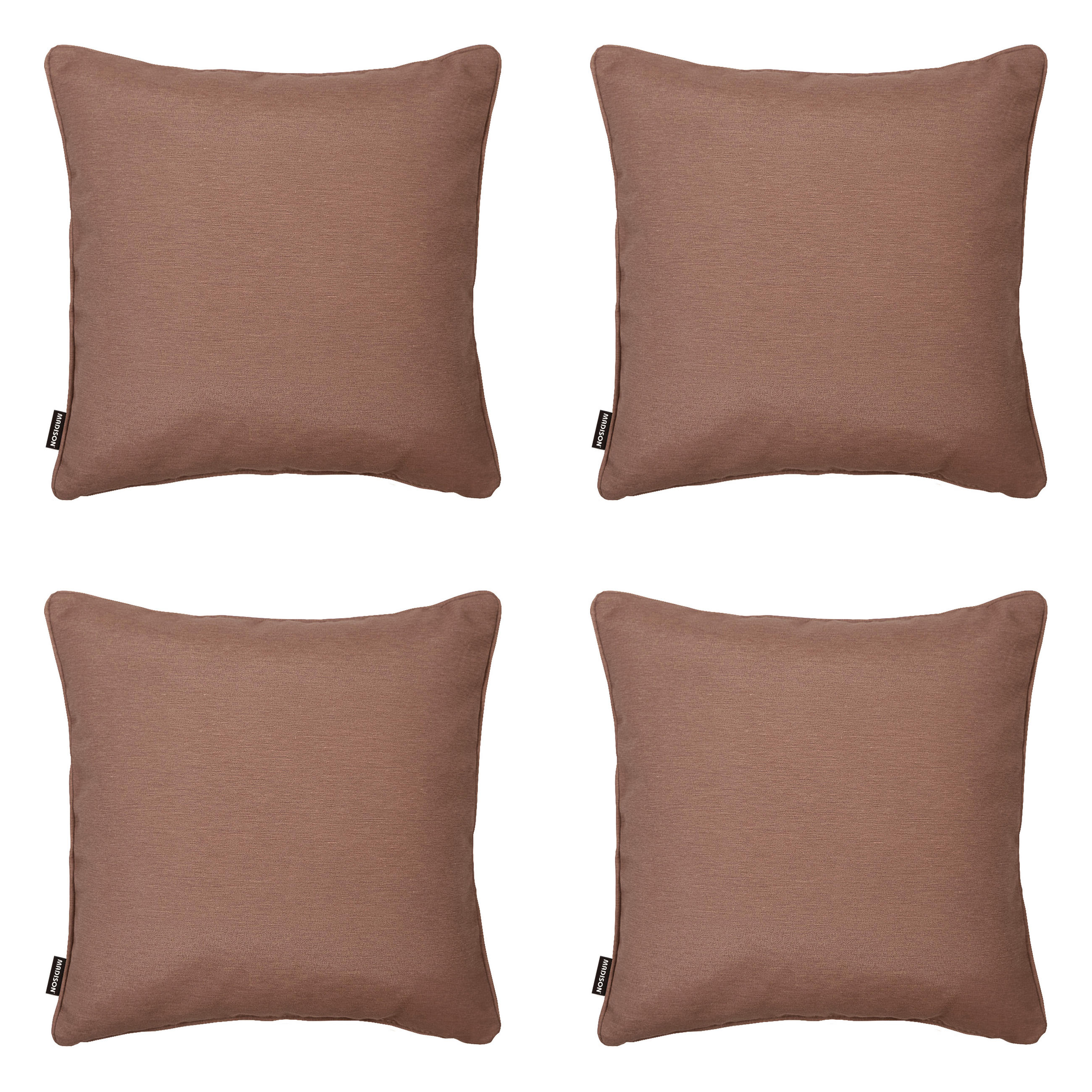 DEKORATIONSKISSEN Panama - Braun - 60/60/10 cm - 4er-Set - Braun, Textil (60/60cm) - Madison