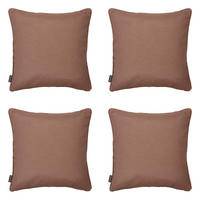 DEKORATIONSKISSEN Panama - Braun - 60/60/10 cm - 4er-Set - Braun, Textil (60/60cm) - Madison