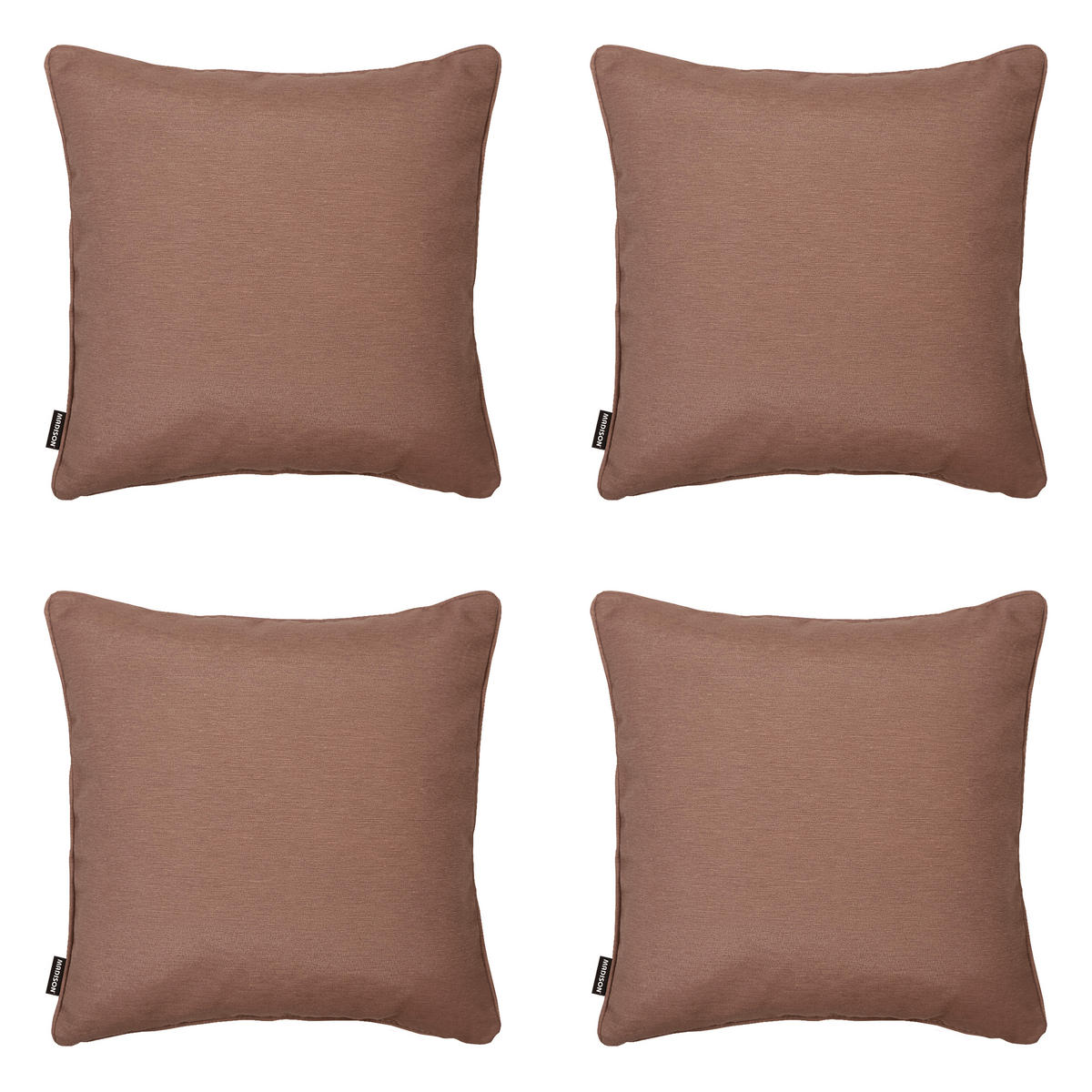 DEKORATIONSKISSEN Panama - Braun - 60/60/10 cm - 4er-Set - Braun, Textil (60/60cm) - Madison