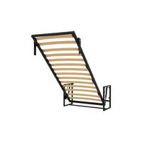 WANDBETT Morphy Classik Modulares SizeFlex- und TypeFlex-System - 100x190 Vertikal - Schwarz, Holz (100/190cm) - WallBedKing