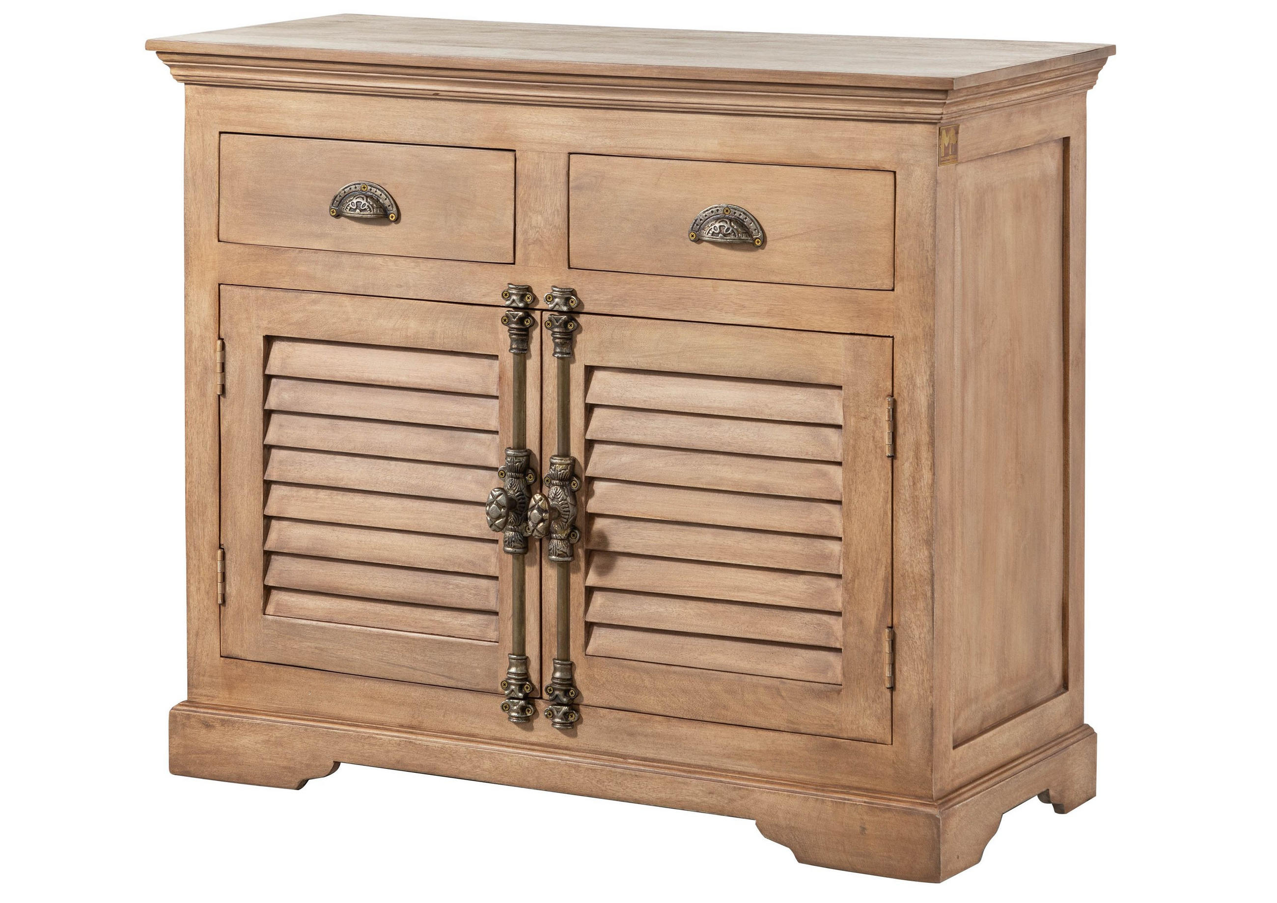 SIDEBOARD Mango 107x45x90 beige geölt TOULOUSE #07 - Beige, Holz (107/90/45cm) - Massivmoebel24