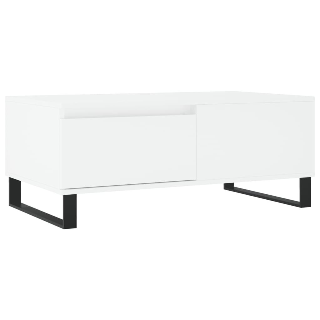 furnicato Couchtisch Weiß 50x36.5x90 cm