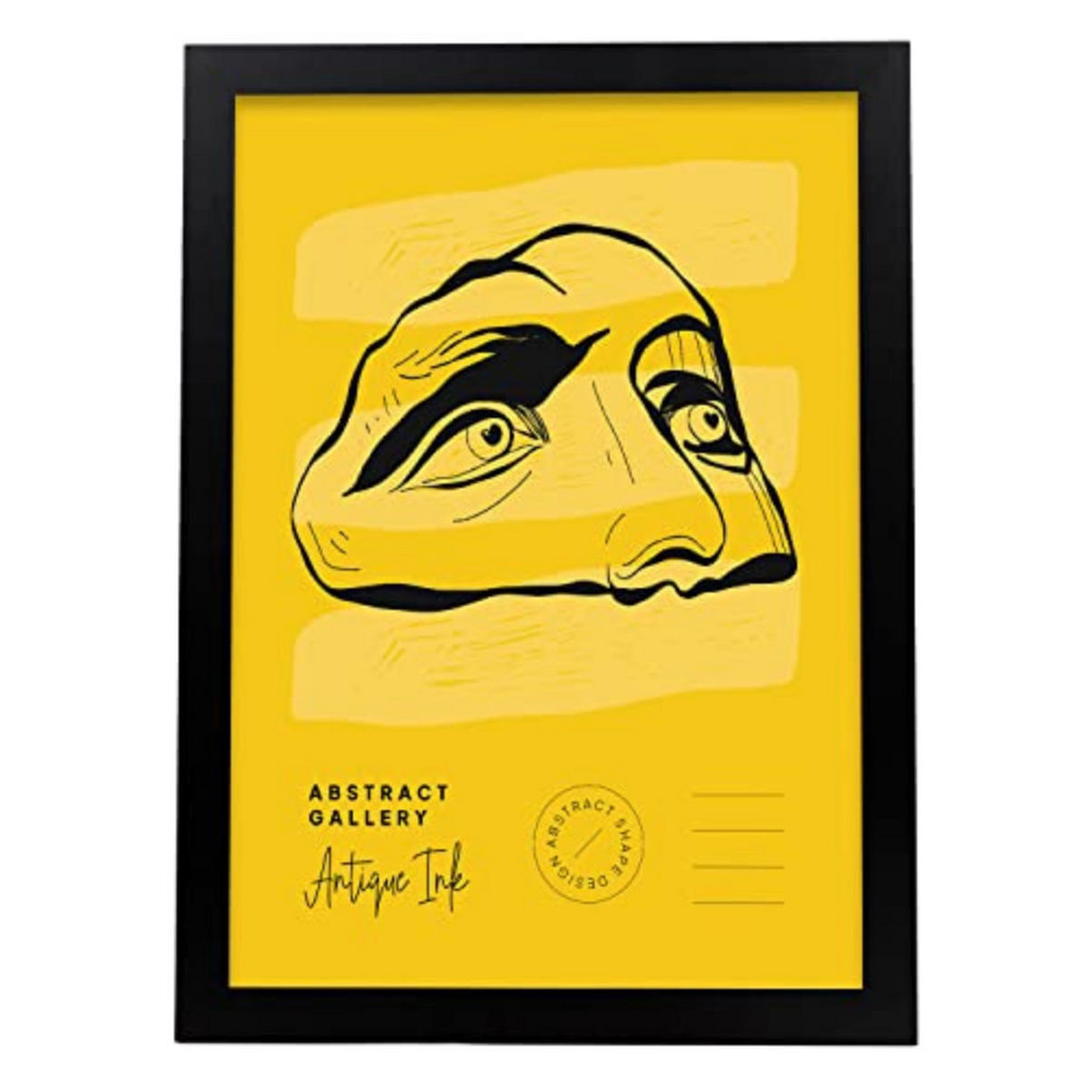 POSTER Fesselnde Augen A3 Schwarzer Rahmen - Schwarz, Papier (29.7/5/42cm) - Nacnic