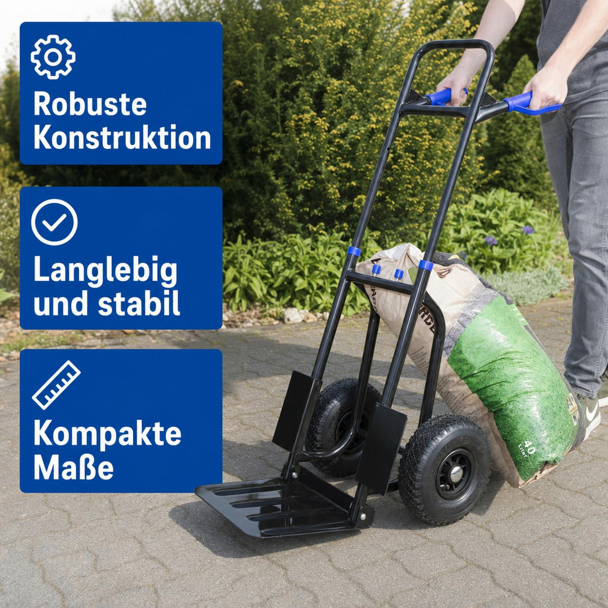 SACKKARRE kompakt - Schwarz, Metall (7.4/4.3/2.2cm) - Westfalia