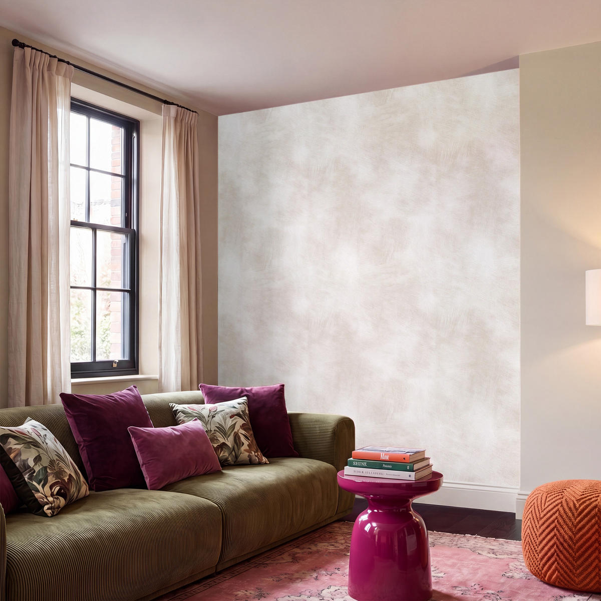 TAPETE - Dezent - Textur - Beige - 220x200 cm - Creme, Papier (220/200cm) - OnlyWow