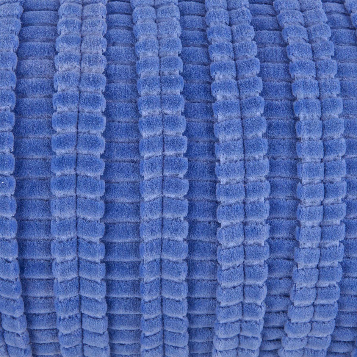 KISSEN Ripped Velvet - Blau, Textil (50/30cm) - Butlers