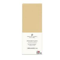 SPANNBETTLAKEN Premium Jersey Baumwolle - Sandfarben, Naturmaterialien (180/200cm) - DarBene