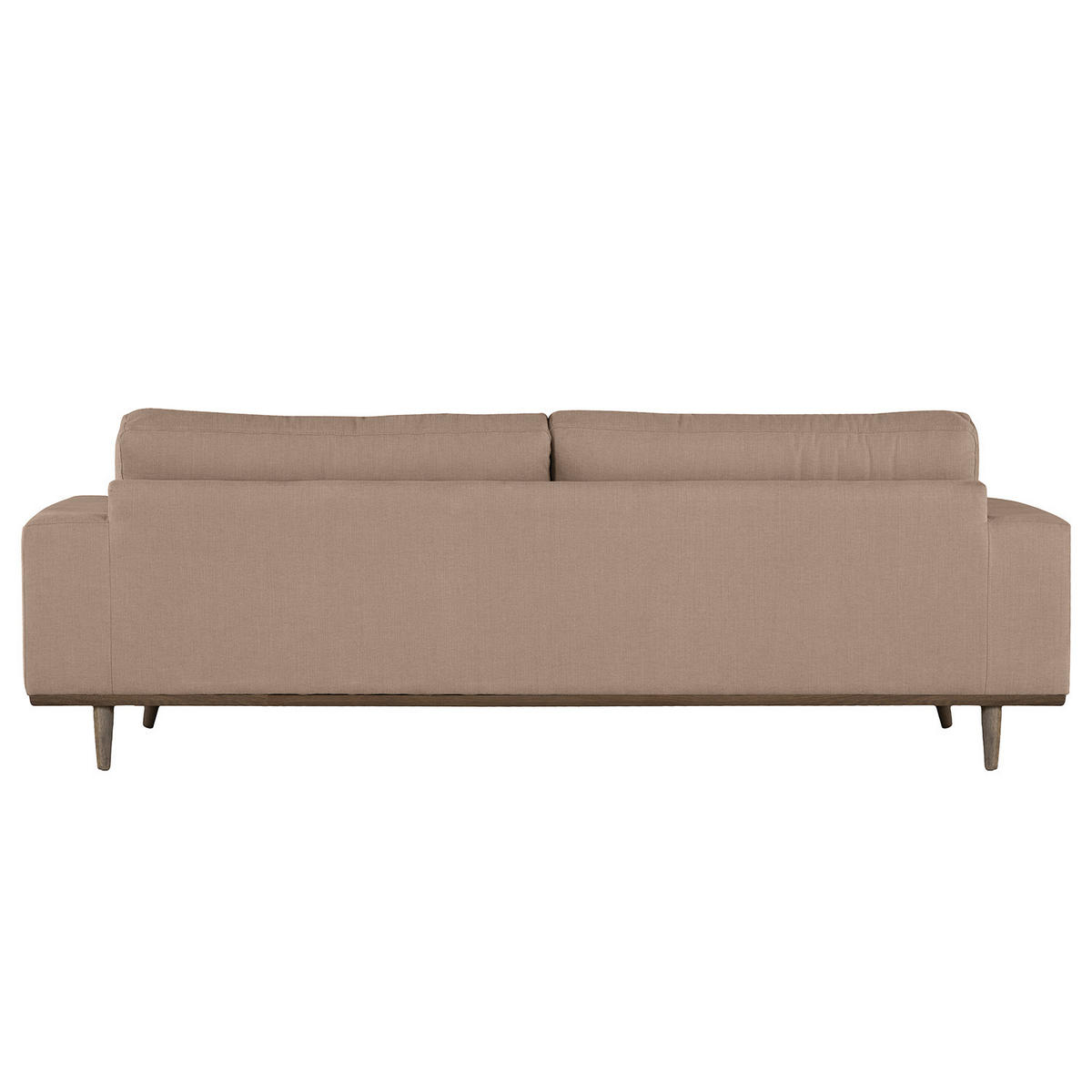 3-SITZER SOFA - Taupe, Naturmaterialien (237/81/88cm) - home24