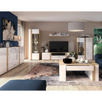 WOHNZIMMER-SET 6-TLG. Akron-131 - Weiß, Holzwerkstoff (800/196/60cm) - Lomado