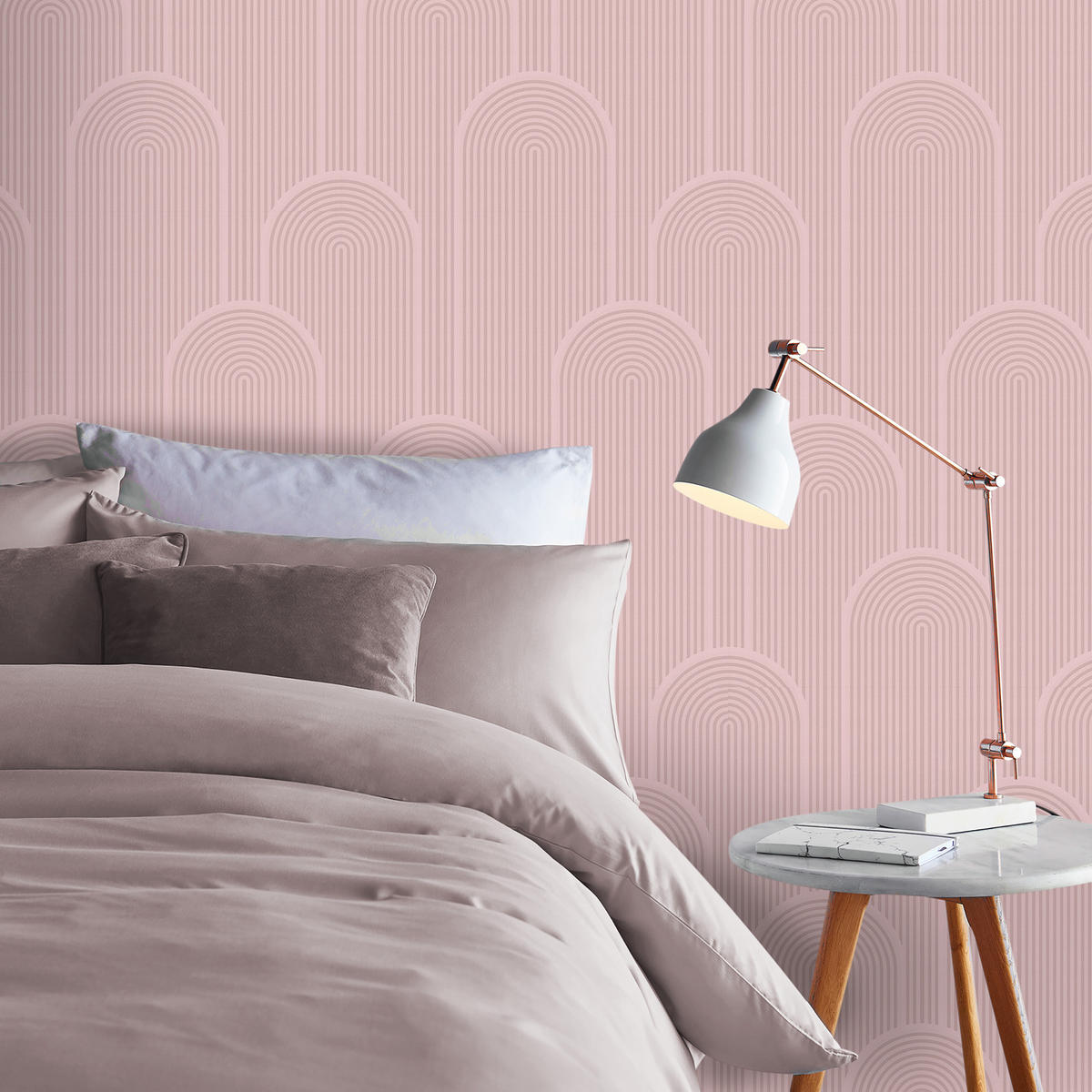 VLIESTAPETE Bowi - Pink, Papier/Kunststoff (52/1000cm) - Superfresco Easy