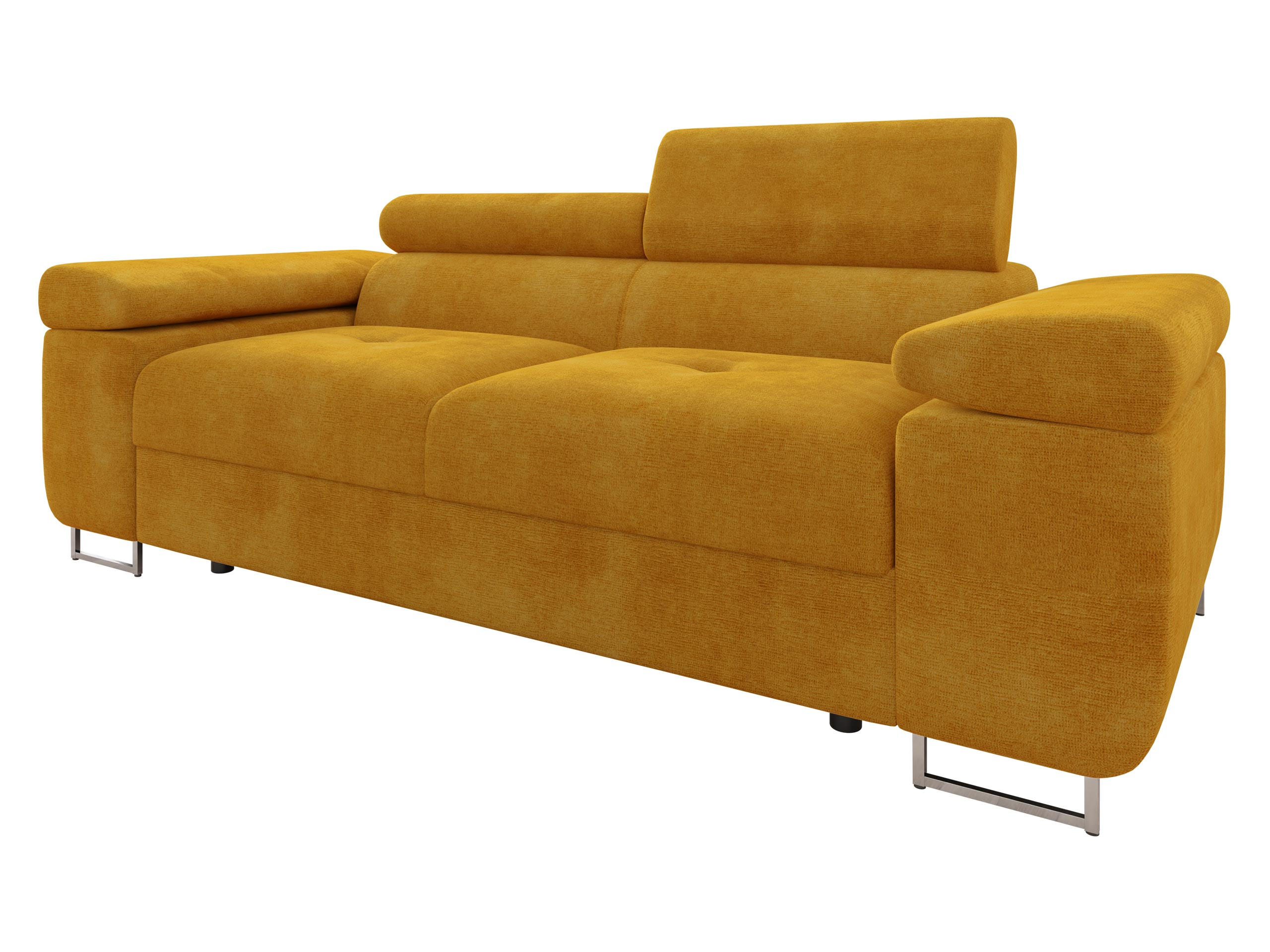SOFA Torezio 2 - Currygelb, Holz/Textil (198/90/102cm) - MIRJAN24