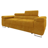 SOFA Torezio 2 - Currygelb, Holz/Textil (198/90/102cm) - MIRJAN24