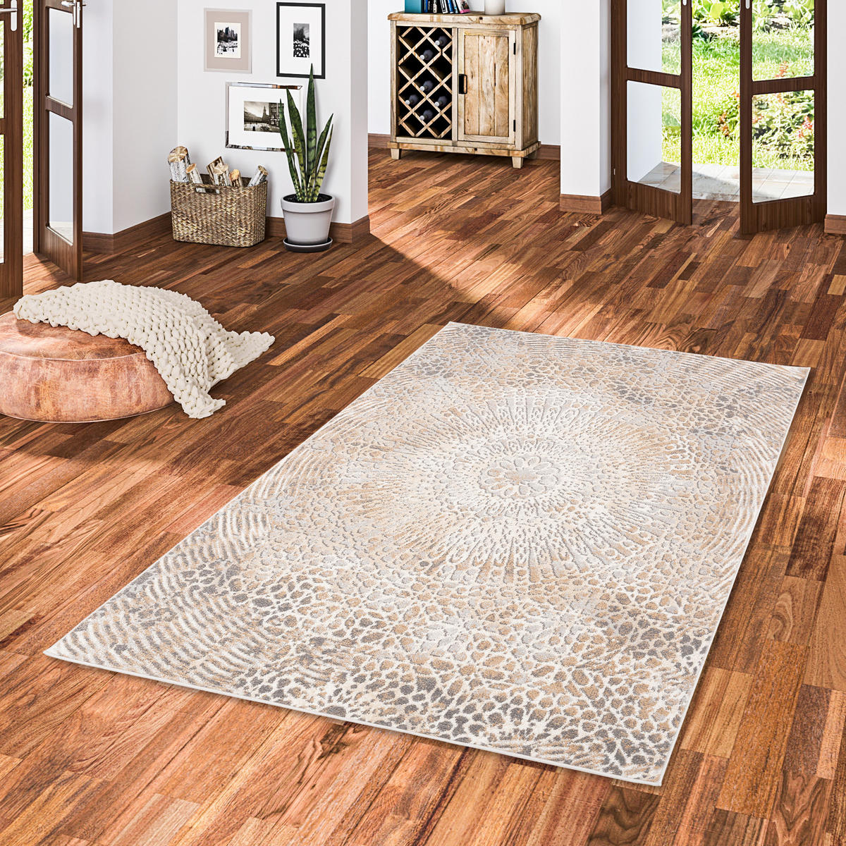 DESIGNER TEPPICH TAWIRA VINTAGE KLASSIK - Beige, Textil (80/160cm) - Pergamon