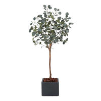 KUNSTBAUM Künstlicher Eucalyptus Baum - Parla 150 cm - Grün, Kunststoff (150cm) - aplanta