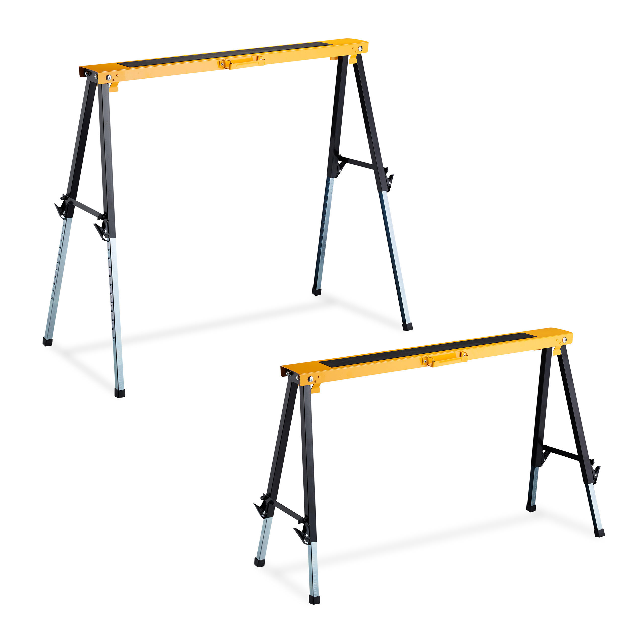 2XKLAPPBOCK - Multicolor, Metall (39.5/100/91.5cm) - Relaxdays