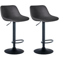 BARHOCKER Loft 2er Set 79-103 cm dunkelgrau - Dunkelgrau, Metall (43/79/49cm) - furnicato