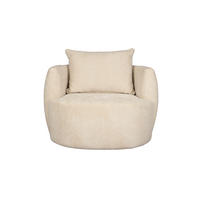SESSEL Rocca Latte/ Beige - Beige/Creme, Textil (107/83/92cm) - Dutchbone