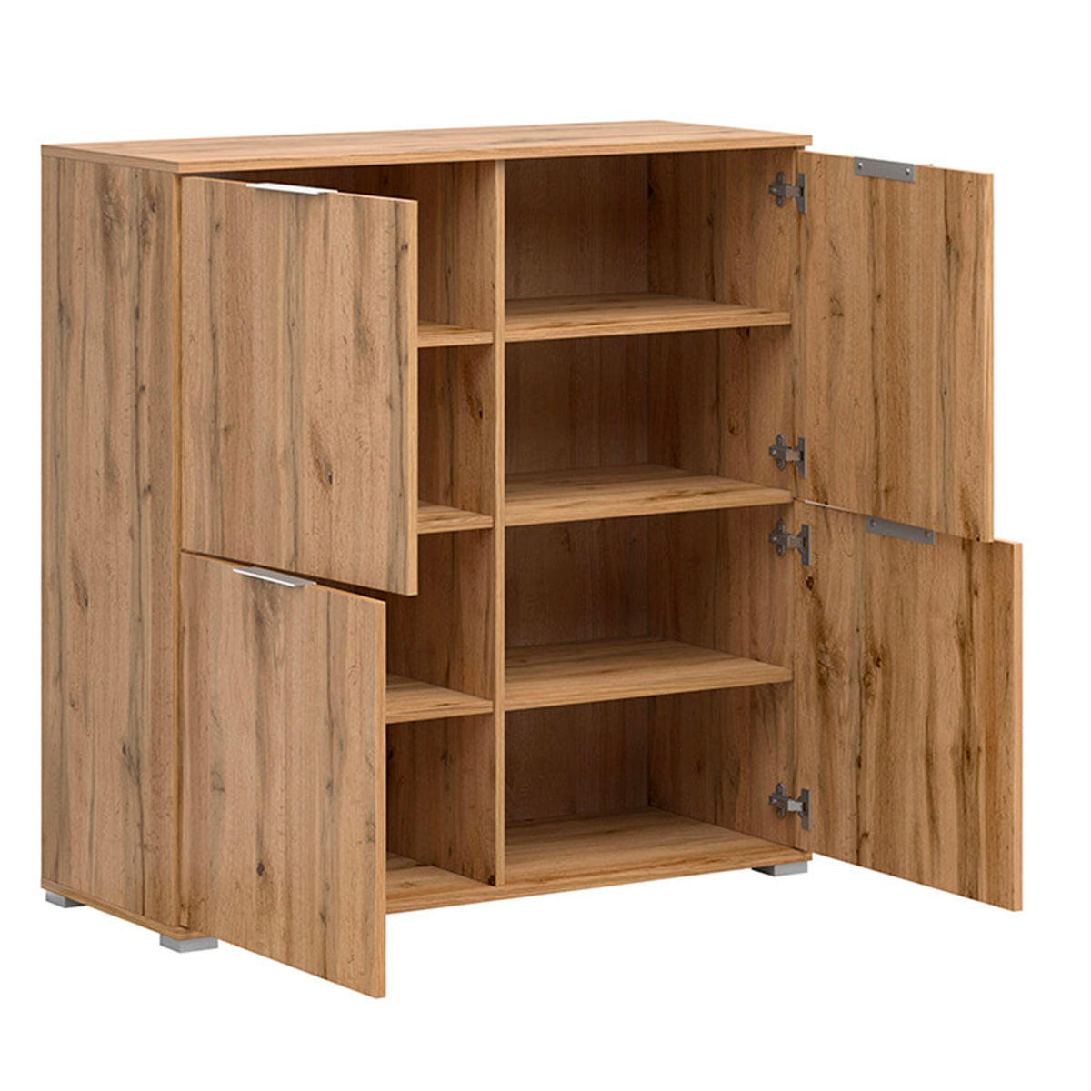SIDEBOARD Selma Dřevo - hnědá, kompozitní dřevo (104/106/41cm) - Petits-meubles