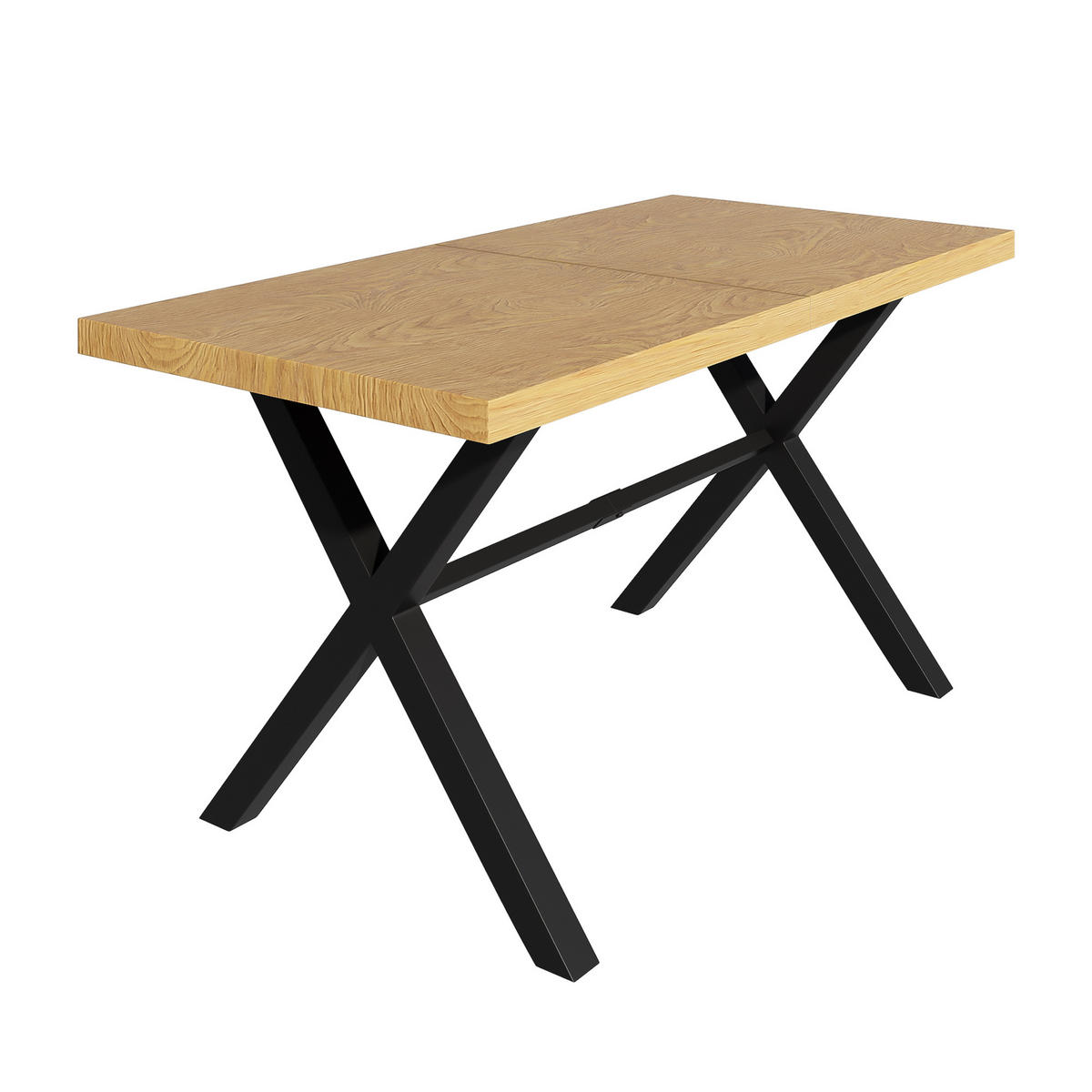 ESSTISCHSET Rattan/ Eisen Khaki/Natur 7-tlg. - Beige, Metall - ComfortXL