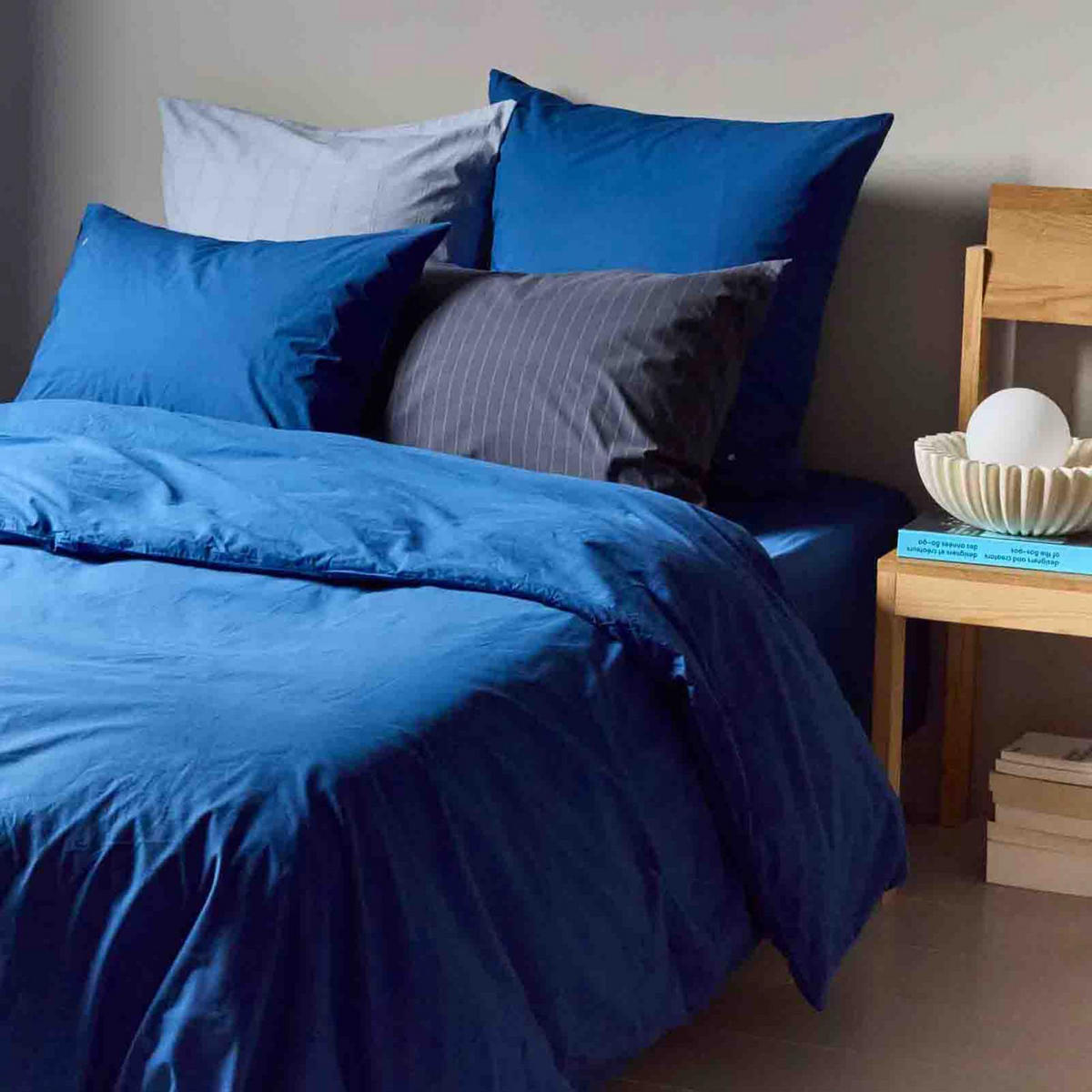 KISSENBEZUG Chloé himmelblau 65 x 65 cm - Blau, Textil (65/65cm)