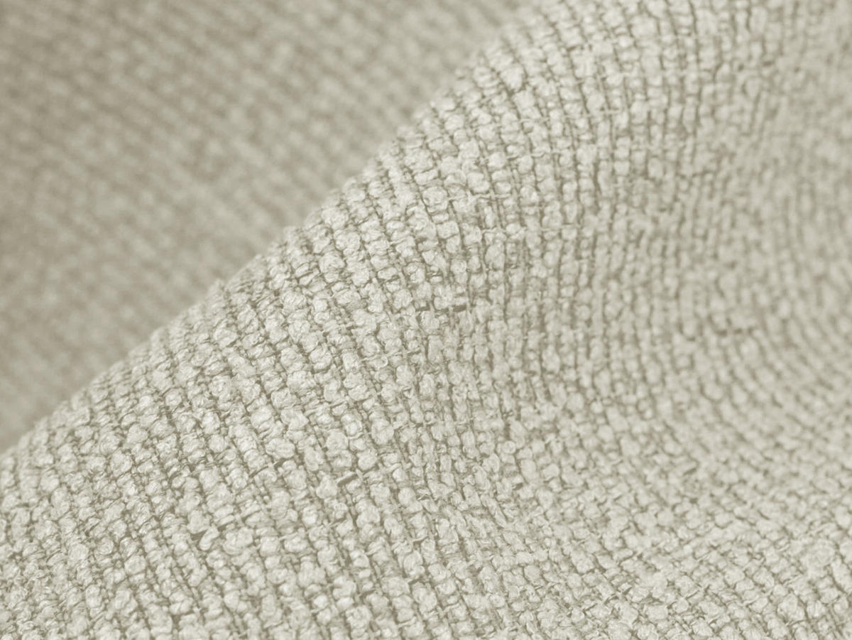 SOFAELEMENT Bouclé Stoff Beige - Sandfarben/Schwarz, Holzwerkstoff/Kunststoff (75/77/90cm) - Makamii