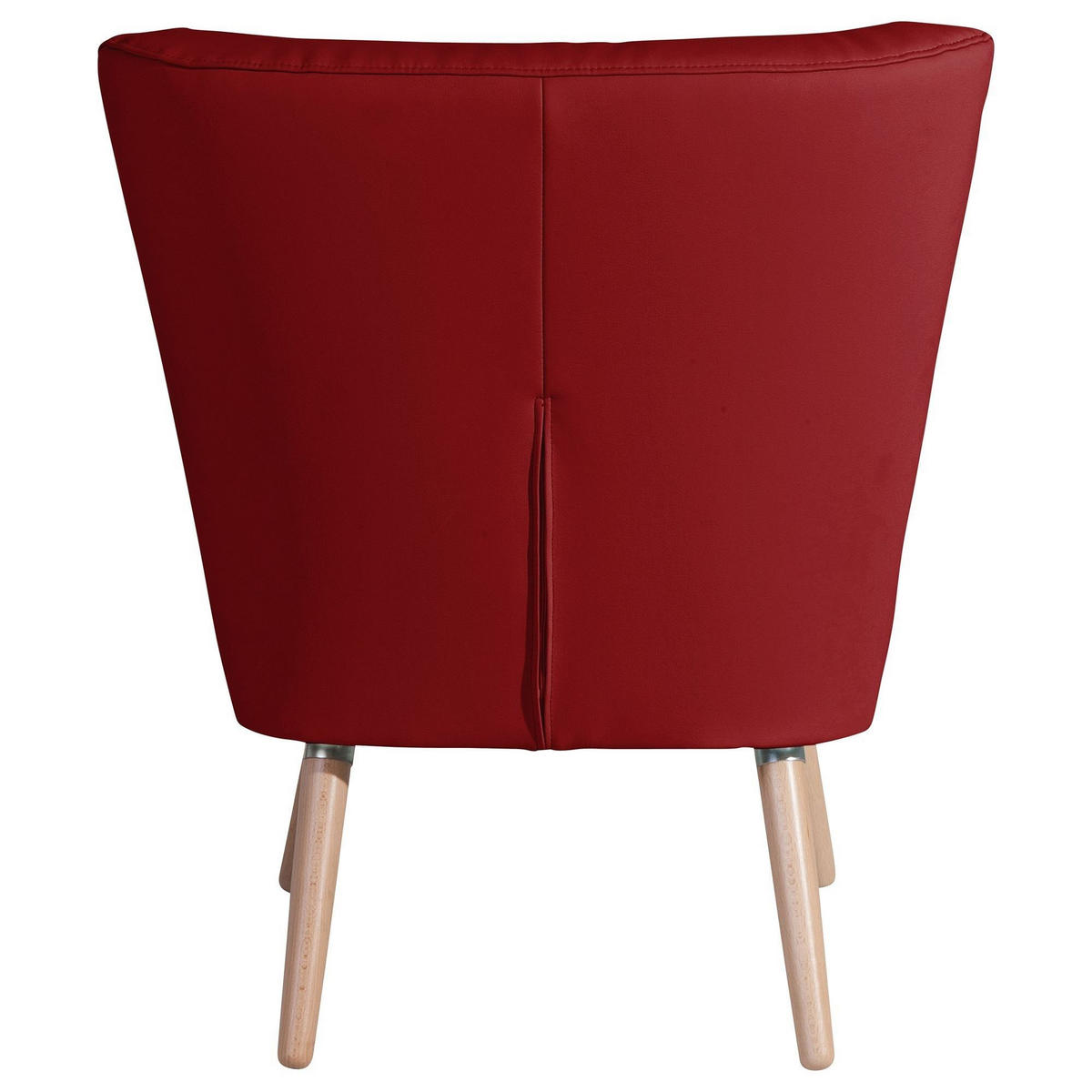 SESSEL Kassi Bezug Kunstleder Buche natur / chili - Rot, Kunststoff (69/80/68cm) - 58aufmkessel