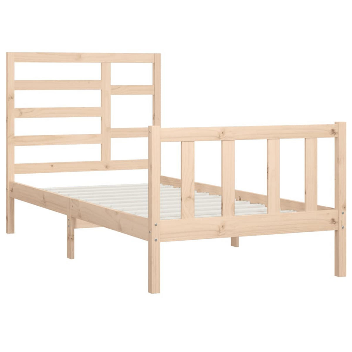 BETT Nequist 104/205.5 cm - Braun, Holz (90/200cm) - Nettlife