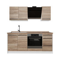 SAMOSTATNÁ KUCHYŇA R-Line, Sonoma/biely, 180 cm, AP Oak - biela/dub sonoma, kompozitné drevo (180/206.8/60cm) - Vicco