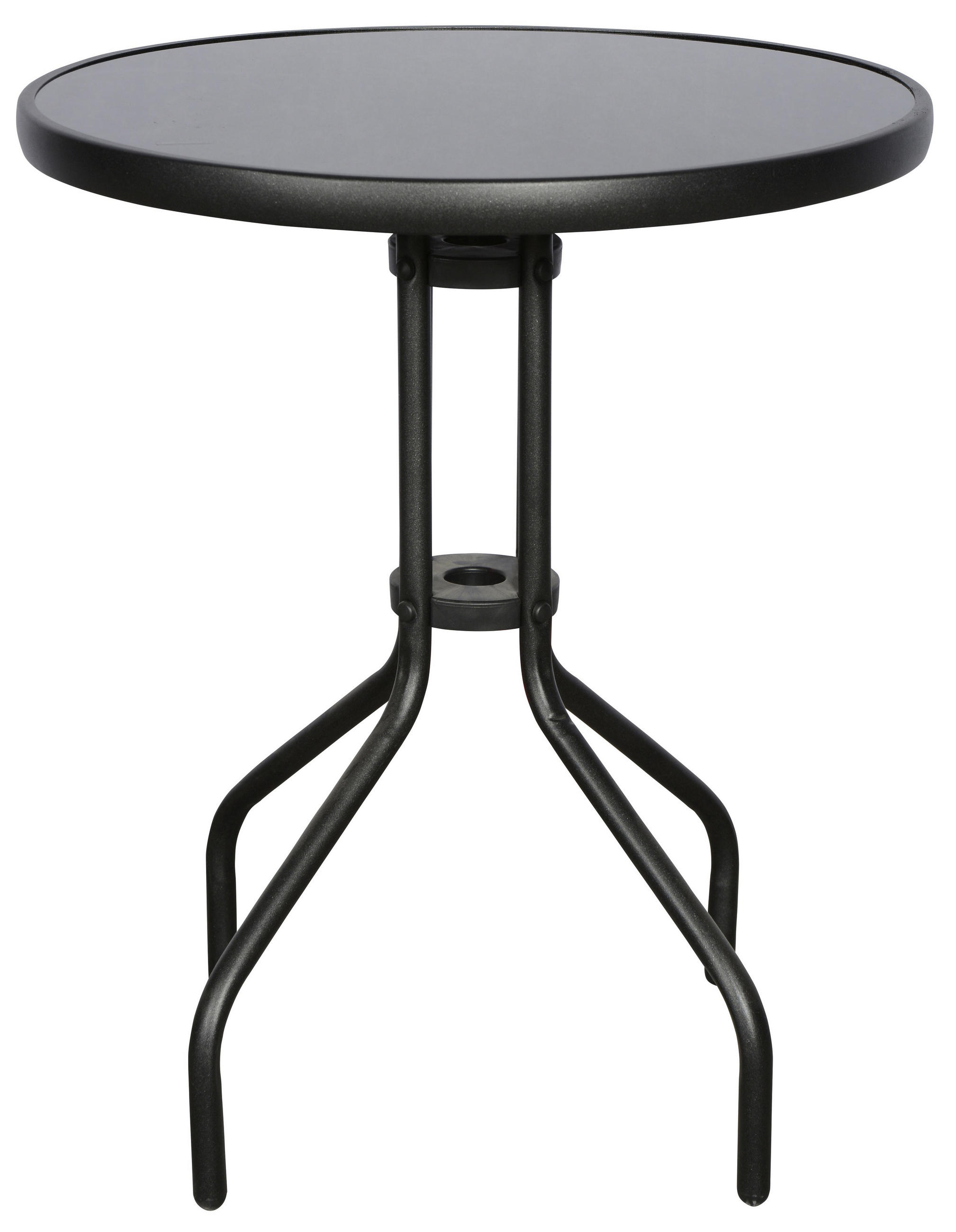 CAFÉTISCH, Aske, Schwarz, Metall, 60 x 60 x 70 cm - Schwarz, Metall (60/60/70cm) - ebuy24