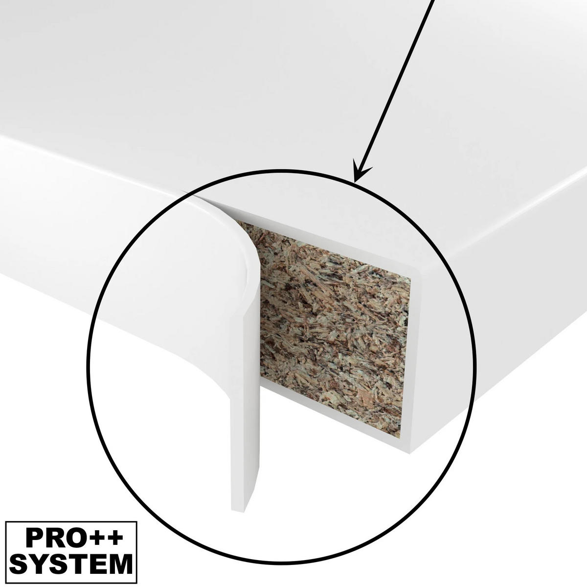 KÜCHE L-Form Jane, ohne Arbeitsplatten, Schwarz Hochglanz - Schwarz Hochglanz, Holz (480/204/60cm) - B BELINI GROUP