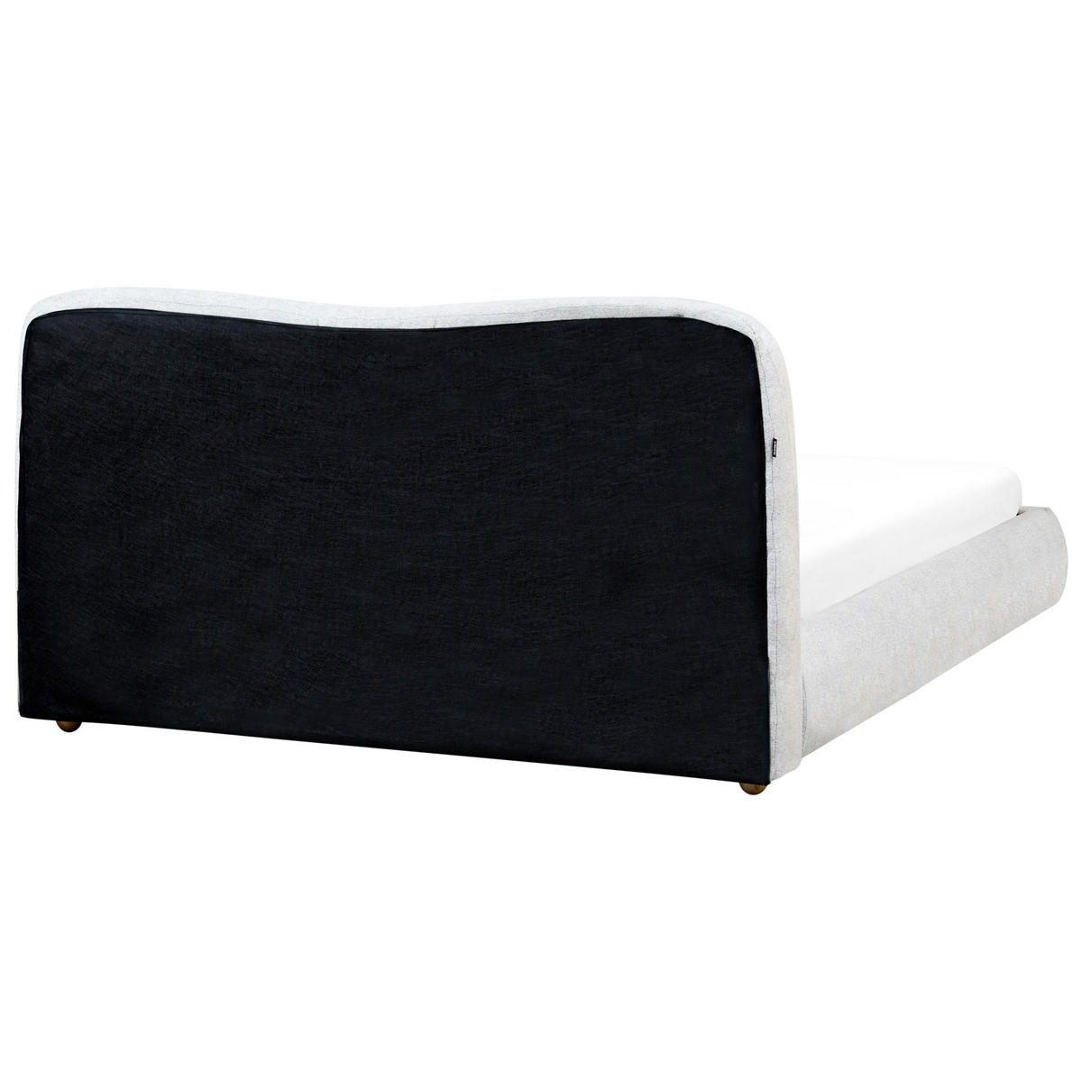 BETT mit Stauraum 160x200 cm Grau Blagnac - Hellgrau, Textil (160/200cm) - Beliani