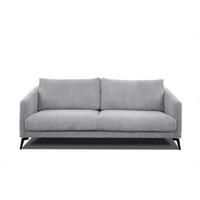 SOFA VILT 3-Sitzer, hellgrau - Hellgrau/Schwarz, Holzwerkstoff/Kunststoff (202/89/94cm) - Courtois Laville