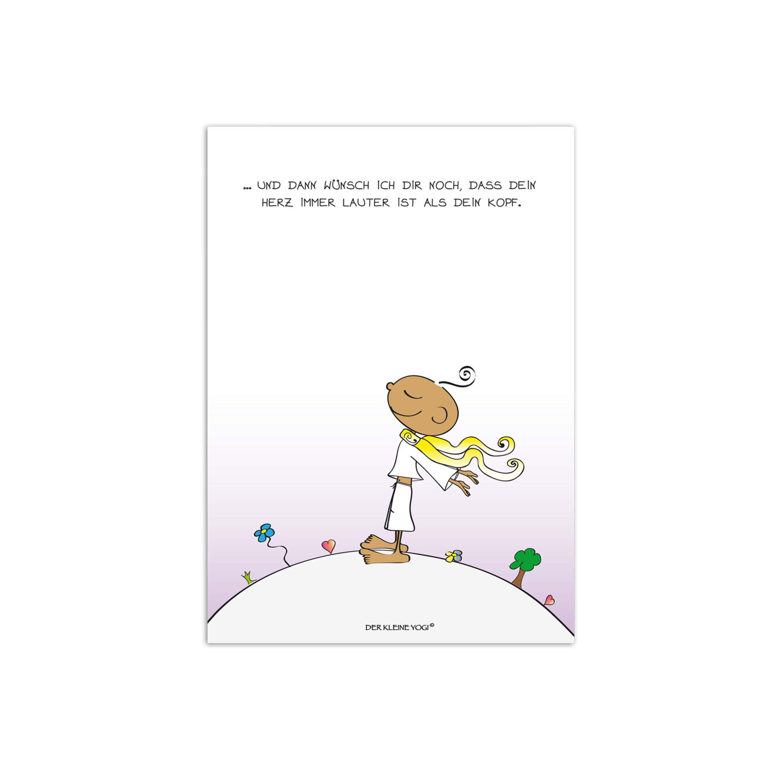POSTKARTE Der Kleine Yogi Herz lauter als Kopf, 10er Pack, Papier / Pappe, 10.5 cm x 15 cm - Multicolor, Papier (15/1cm) - Goebel