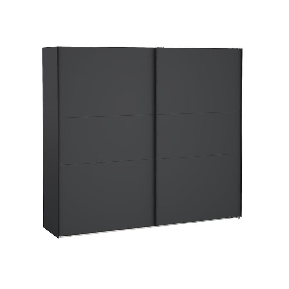 SCHIEBETÜRENSCHRANK, Como, Grau, Holzwerkstoff, 244 x 67 x 221 cm - Grau, Holzwerkstoff (244/221/67cm) - ebuy24