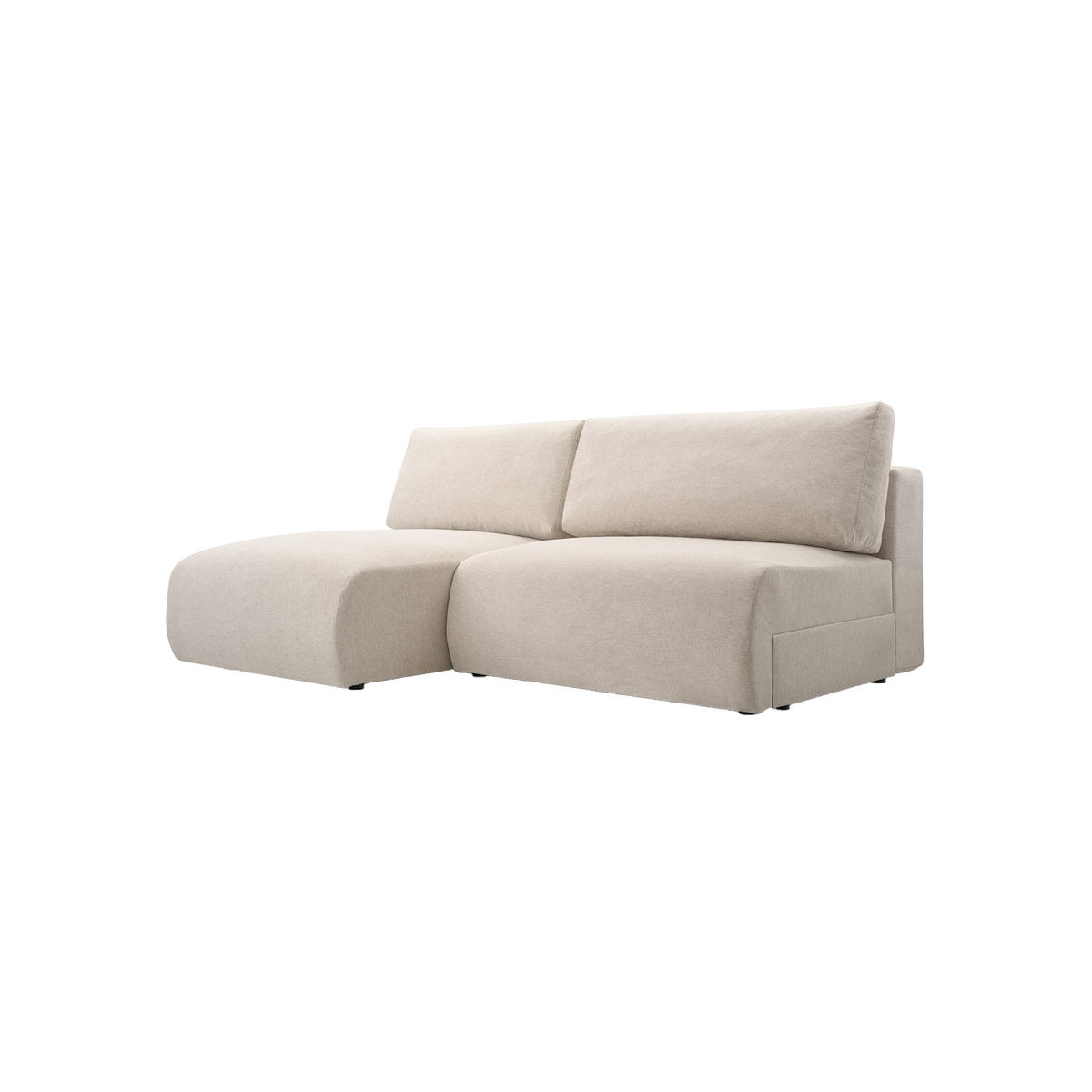 ECKSOFA Ripley mit Schlaffunktion, Beige - Beige, Textil (223/150cm) - Fedve